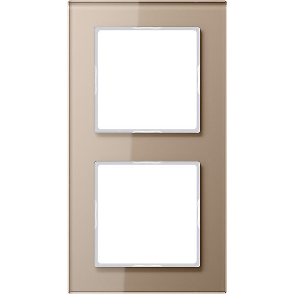 JUNG Glasrahmen 2fach champ waage-/senkrecht AC 582 GL CH